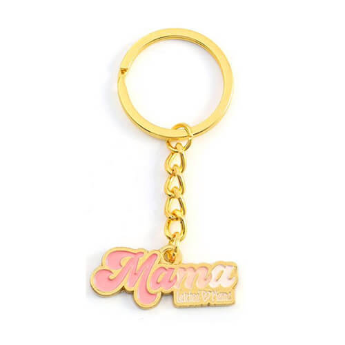 Personalized enamel logo key chains makers wholesale customized colorful word keyrings in bulk manufacturers